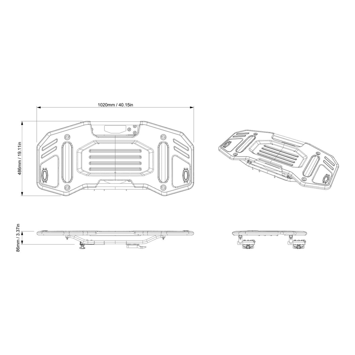 Plaque d'aventure Can-Am LinQ 36 po | Canyon