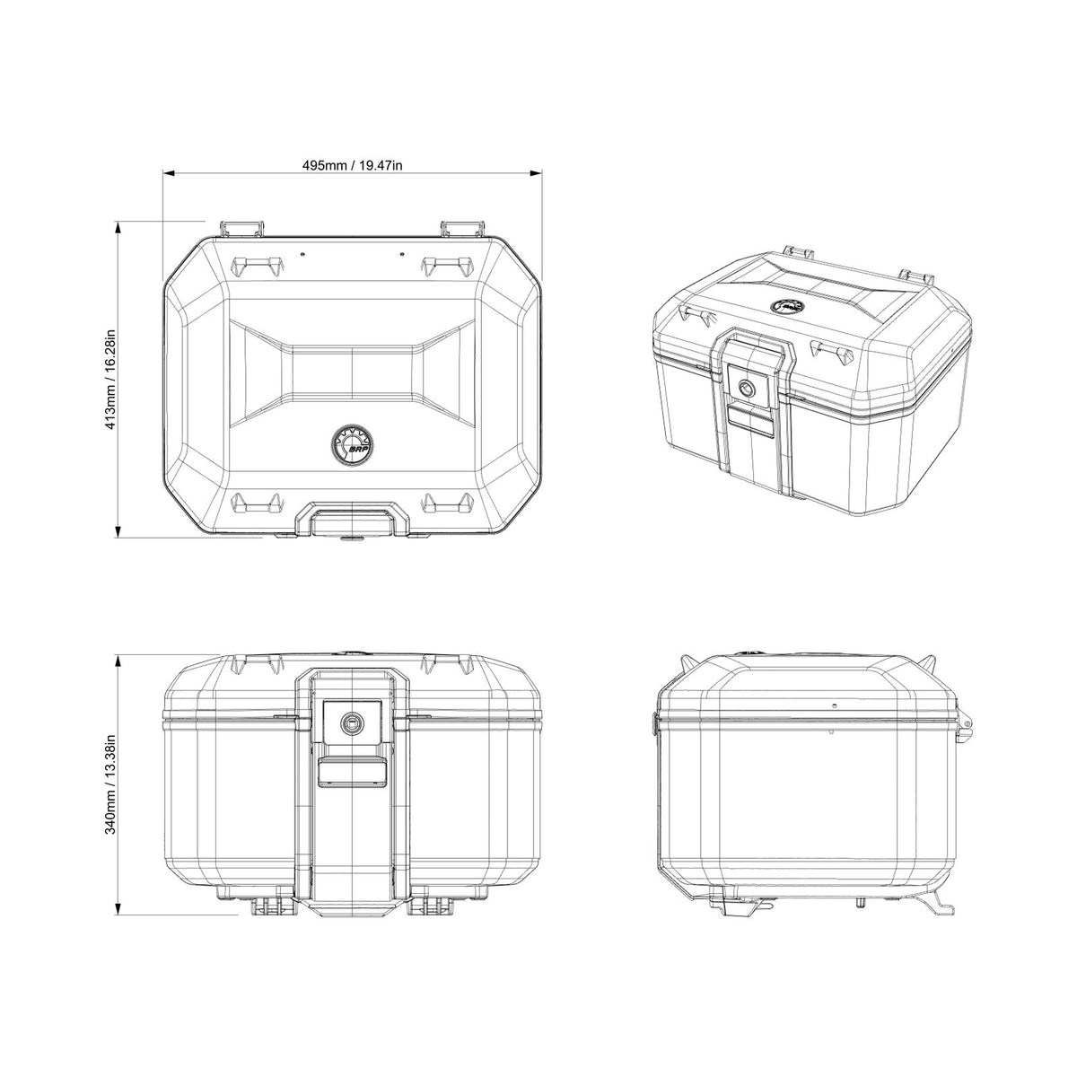Valise supérieure en aluminium Can-Am | Canyon