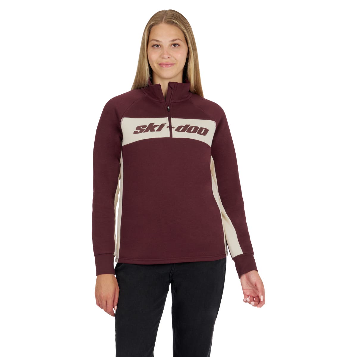 Ski-Doo Women's Heritage 1/4 Zip Up Hoodie