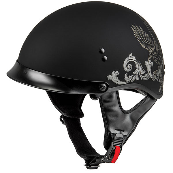 Gmax HH-65 Corvus Demi-casque entièrement habillé