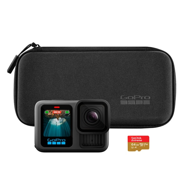 GoPro Hero13 Black Camera Bundle with MicroSD Card and Case