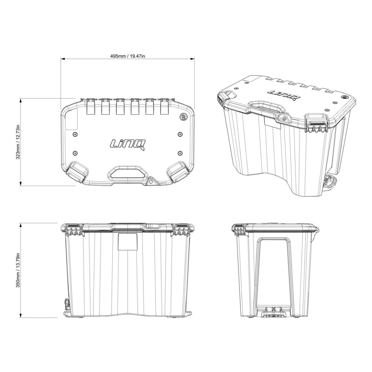Coffre de chargement modulaire Can-Am LinQ (30 L) | Canyon