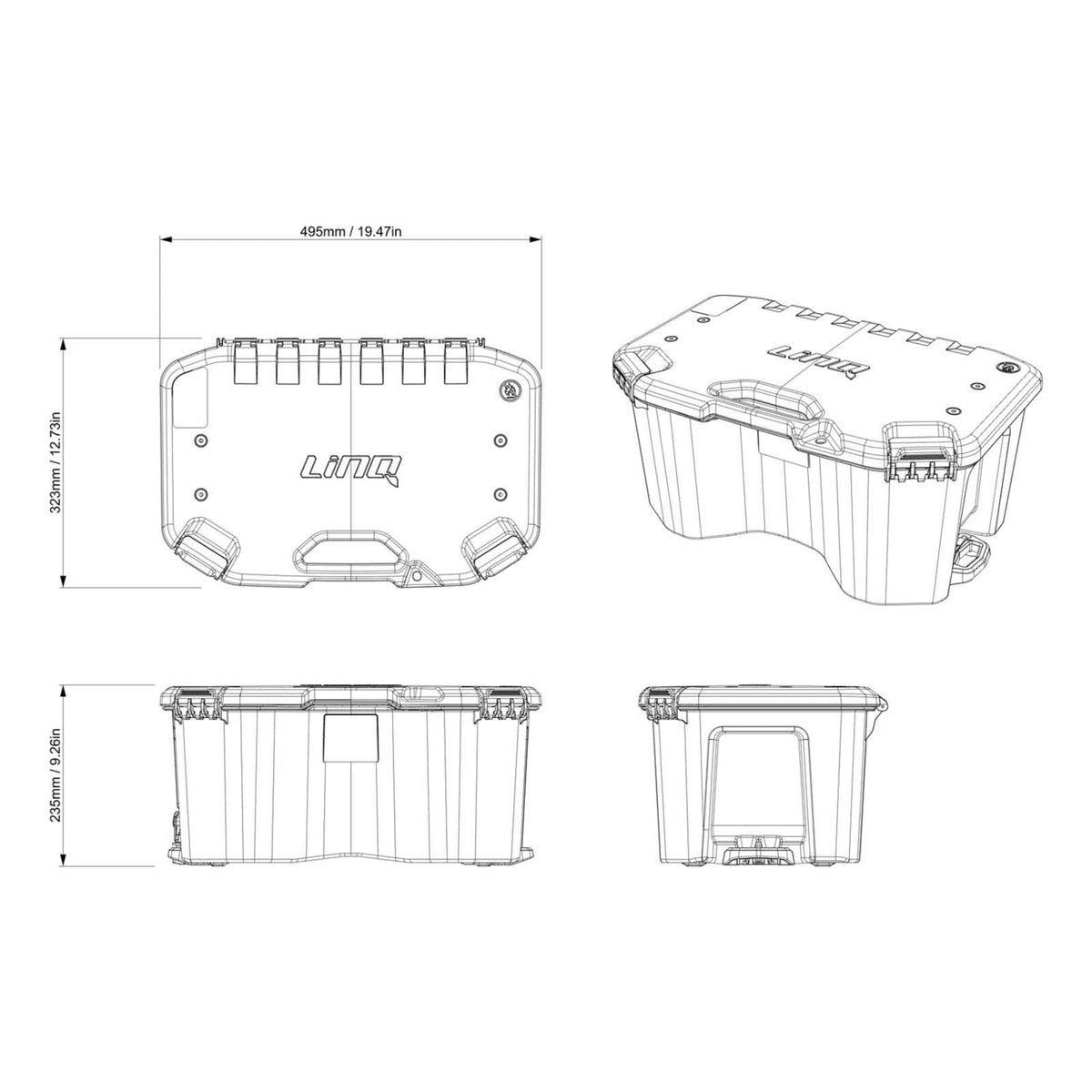 Coffre de chargement modulaire Can-Am LinQ (20 L) | Canyon