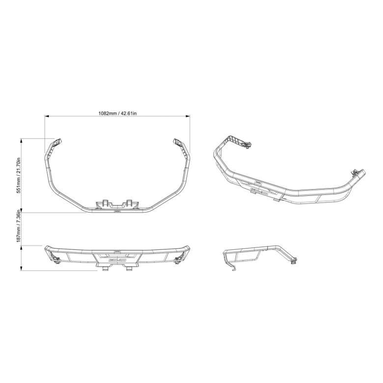 Extension de porte-bagages avant Can-Am LinQ ｜ G3 (sauf XMR)