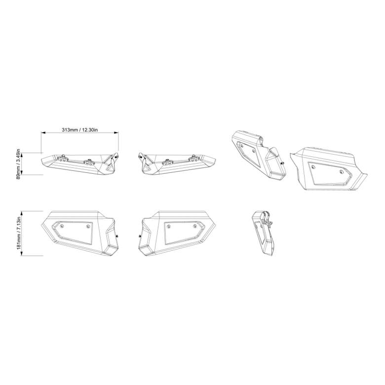 Can-Am Extreme Front Bumper Plates ｜ G3 (Except XMR)