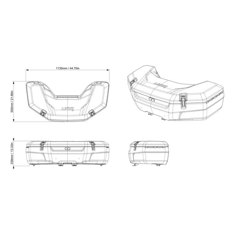 Coffre arrière Can-Am LinQ (87 L) ｜ G3L