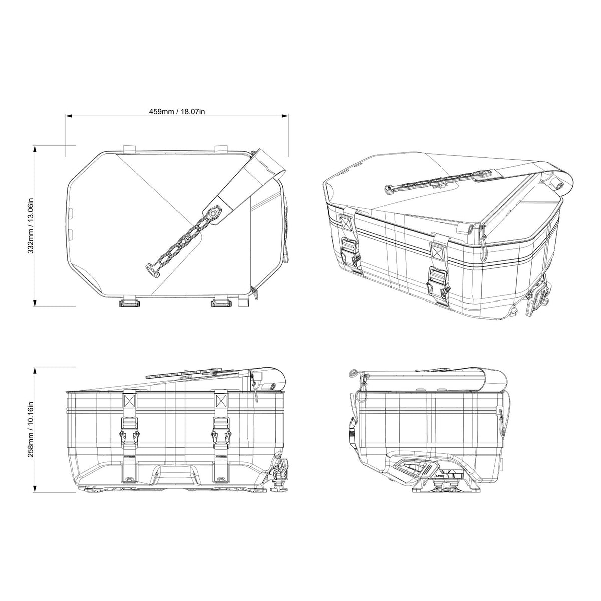 Ski-Doo LinQ Deep Snow Expandable Bag