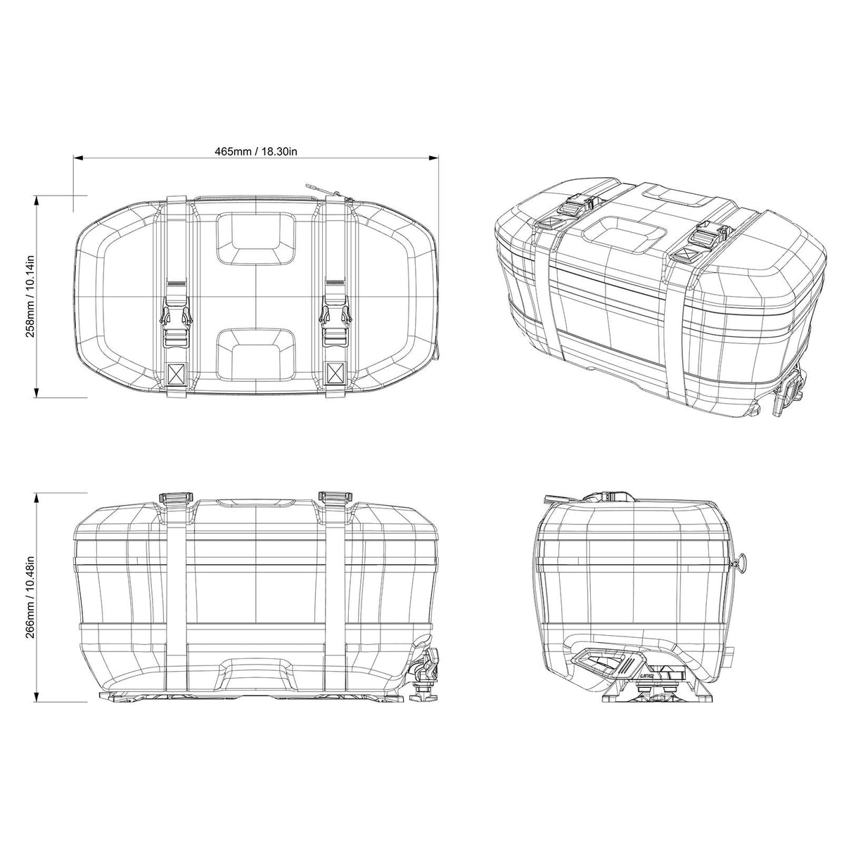 Ski-Doo LinQ Expandable Bag - 17L