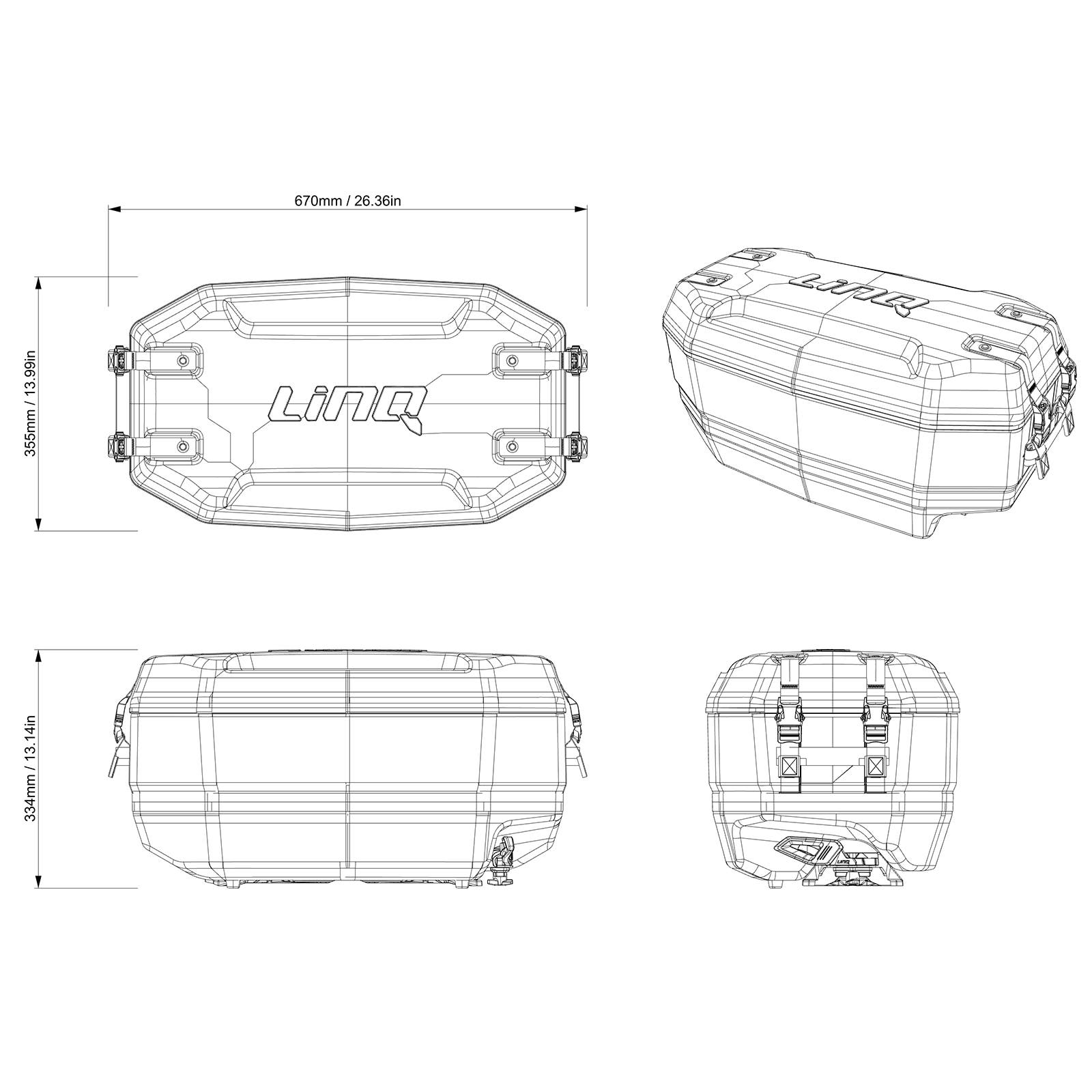 Ski-Doo LinQ Utility Bag - 50L | Peakboys