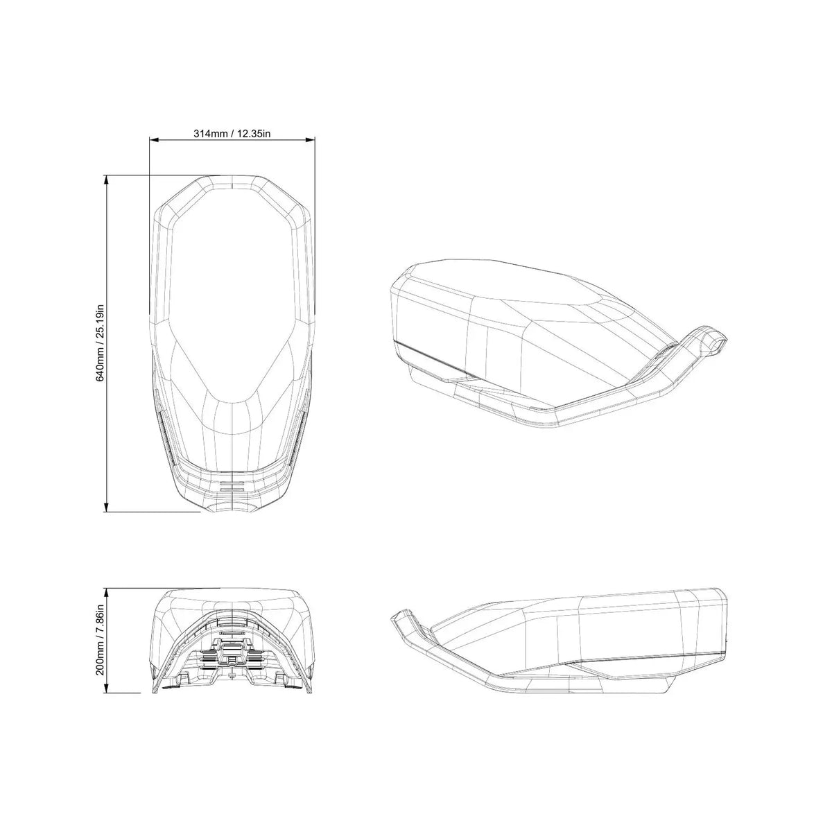 Ski-Doo Adjustable Seat | Medium to High