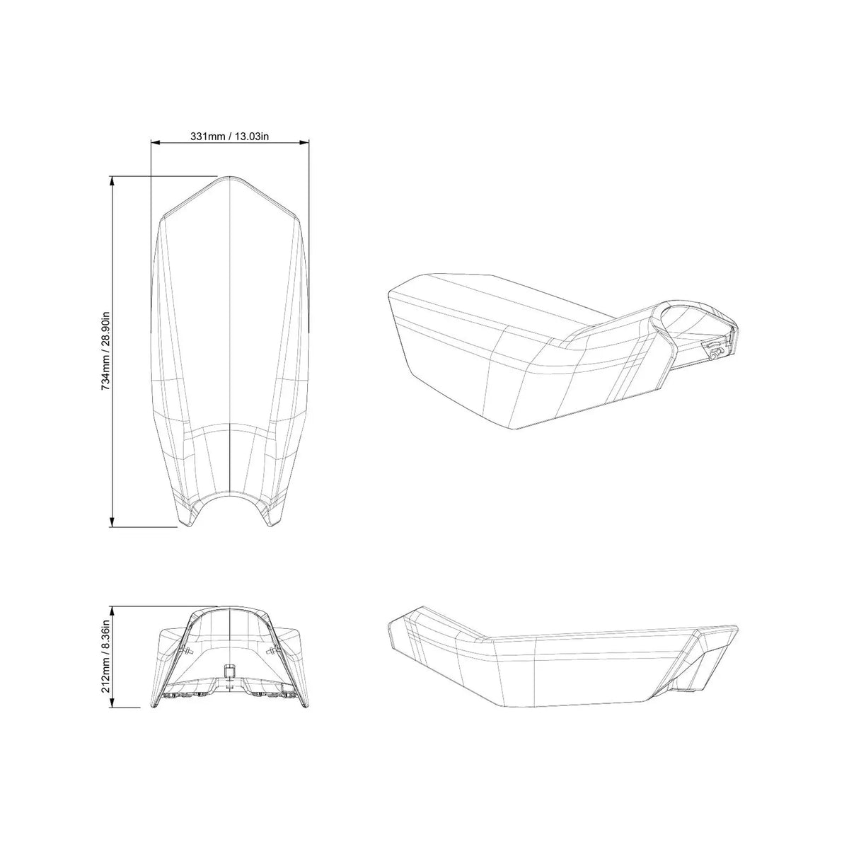 Ski-Doo Low Profile Trail Seat