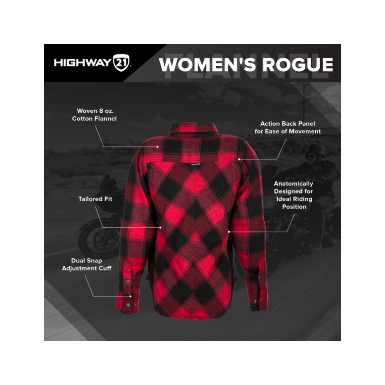 Flanelle d&#39;équitation Rogue Highway 21 pour femmes