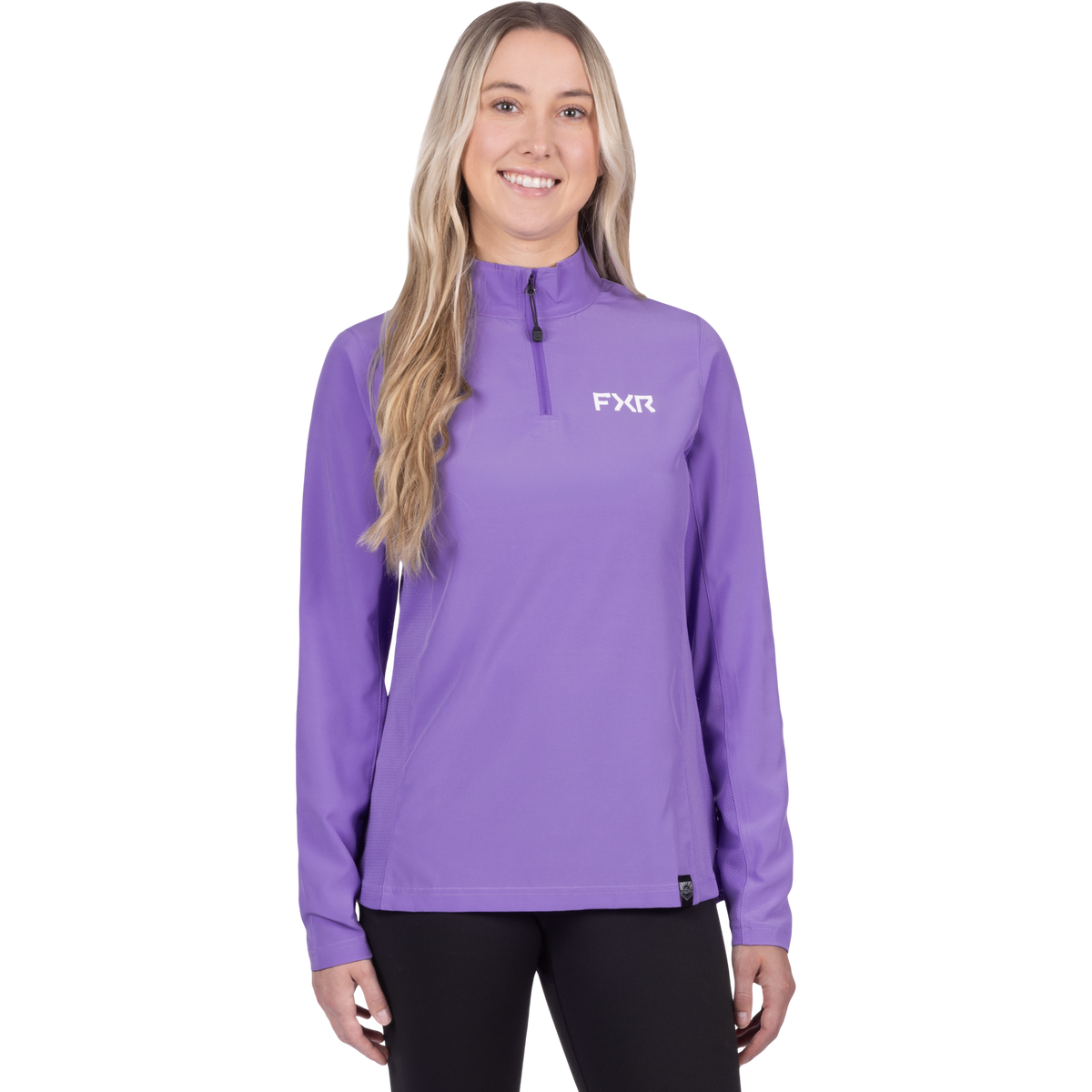 Chemise à manches longues FXR Breeze UPF pour femme avec fermeture éclair 1/4