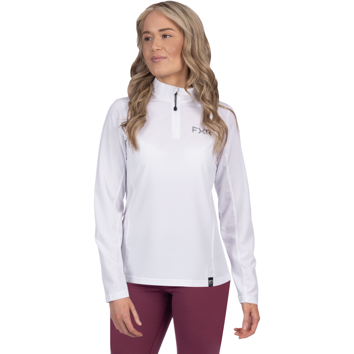 Chemise à manches longues FXR Breeze UPF pour femme avec fermeture éclair 1/4