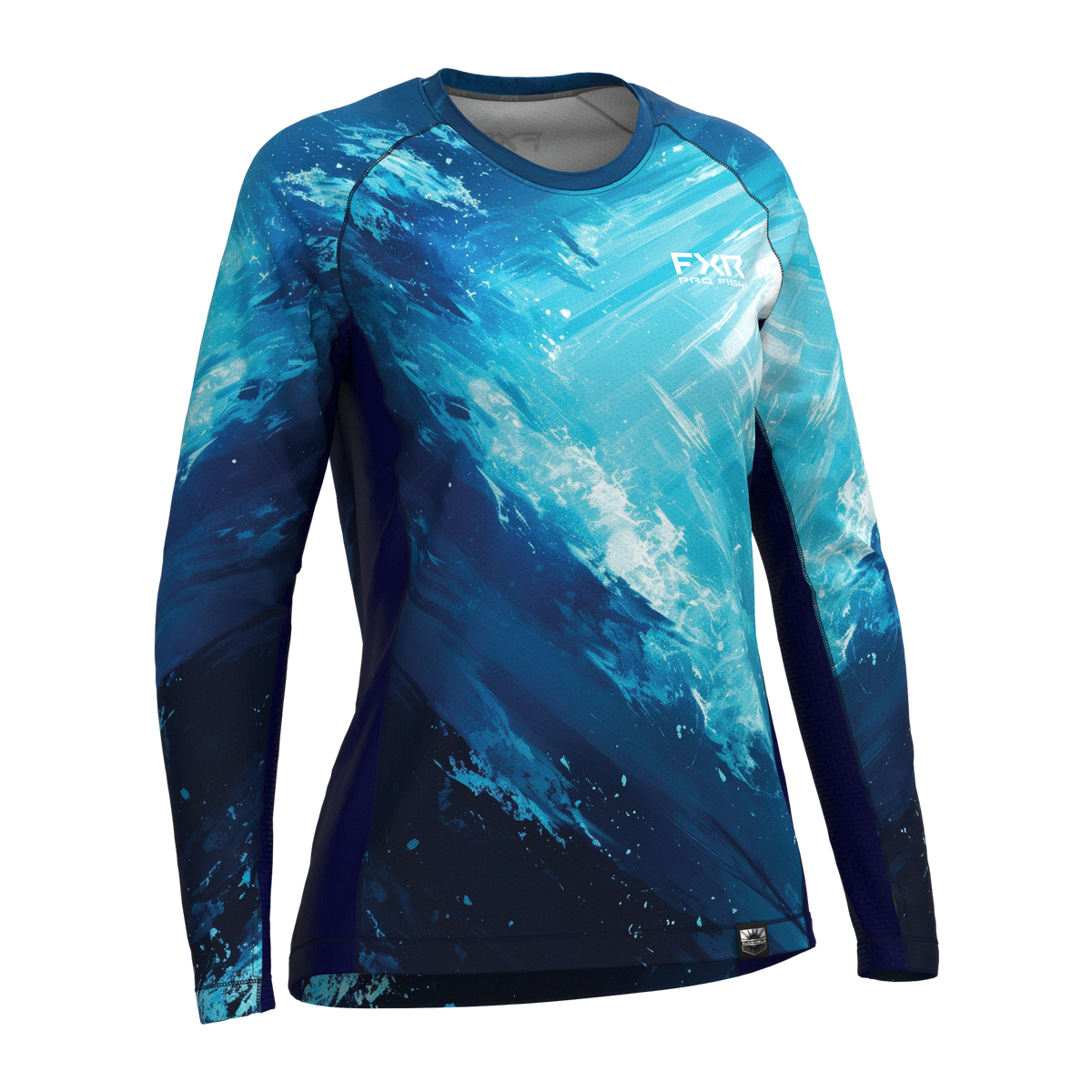T-shirt à manches longues FXR Derby Swell Air UPF pour femme