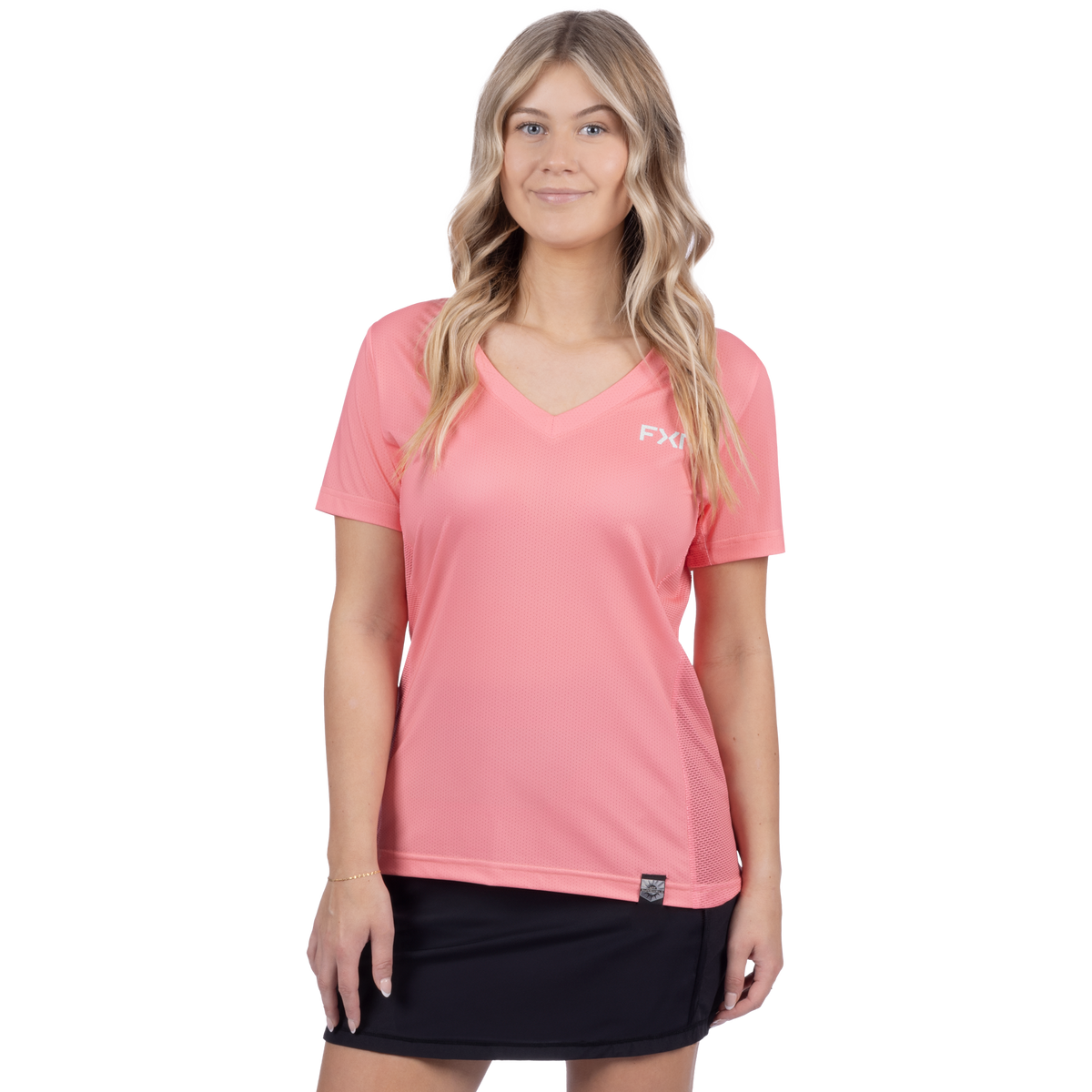T-shirt à col en V FXR Rush Air pour femme avec protection UPF