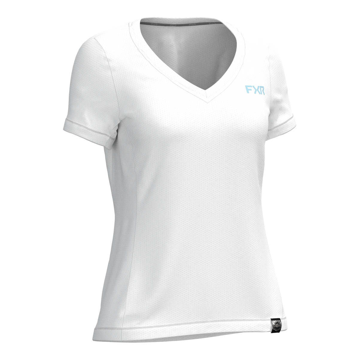 T-shirt à col en V FXR Rush Air pour femme avec protection UPF