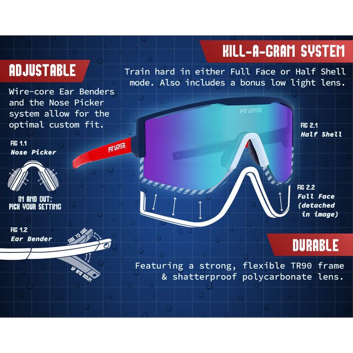 Pit Viper Try-Hard Sunglasses