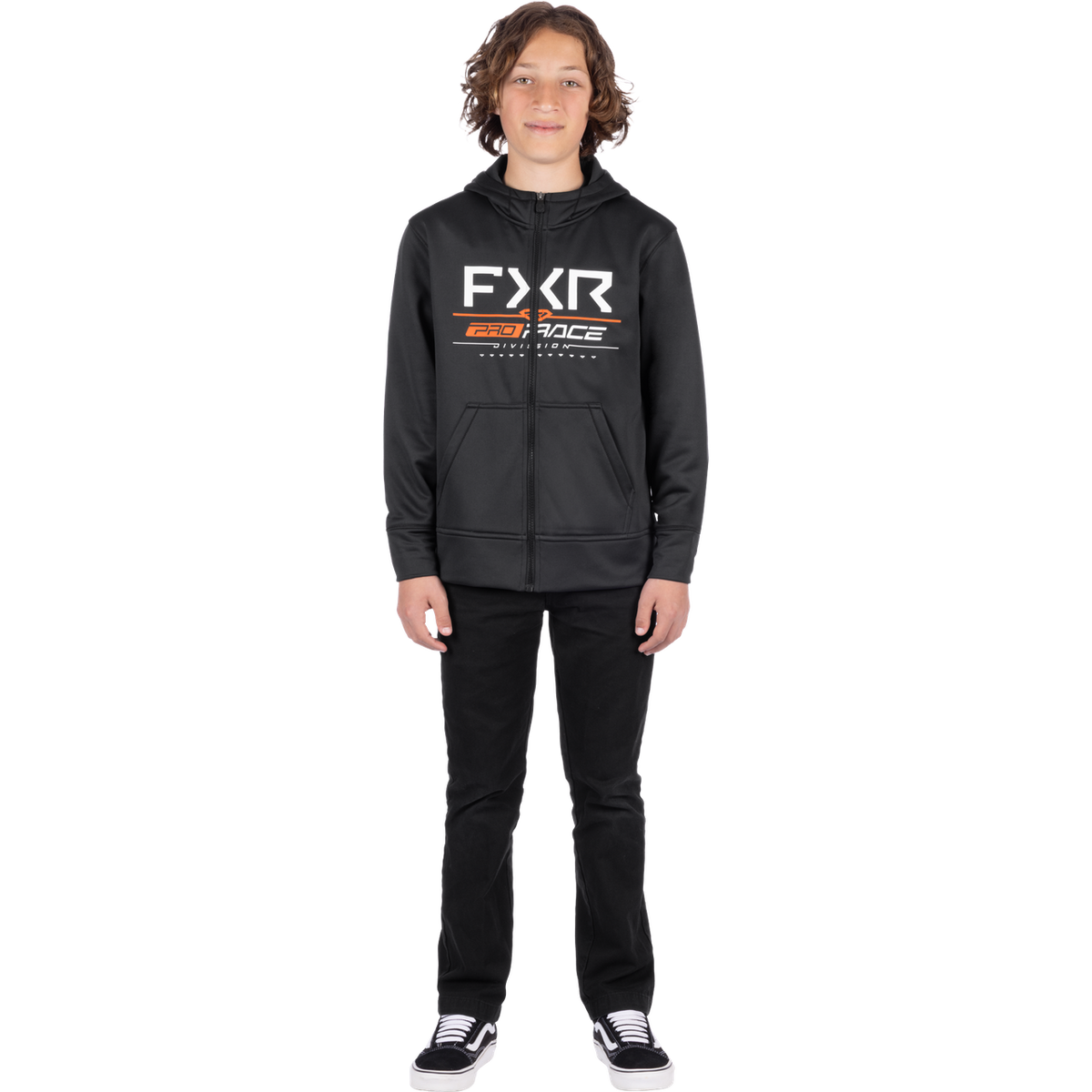 FXR Youth Race Division Tech Zip Up Hoodie