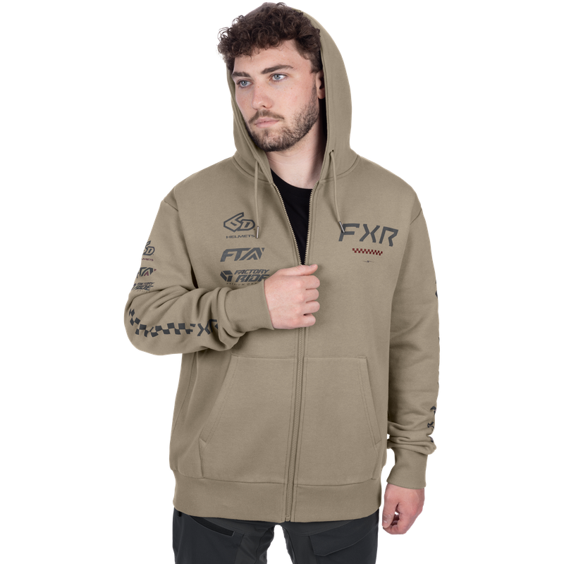 Sweat à capuche zippé FXR Stack en coton