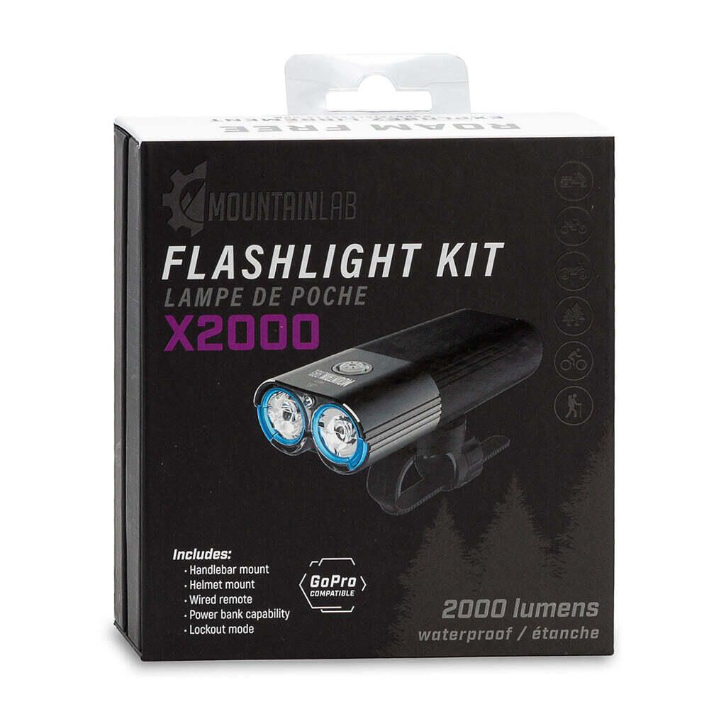 Kit de lampe de poche Mountain Lab X2000 Lumen