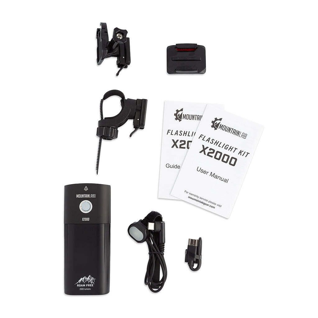 Kit de lampe de poche Mountain Lab X2000 Lumen