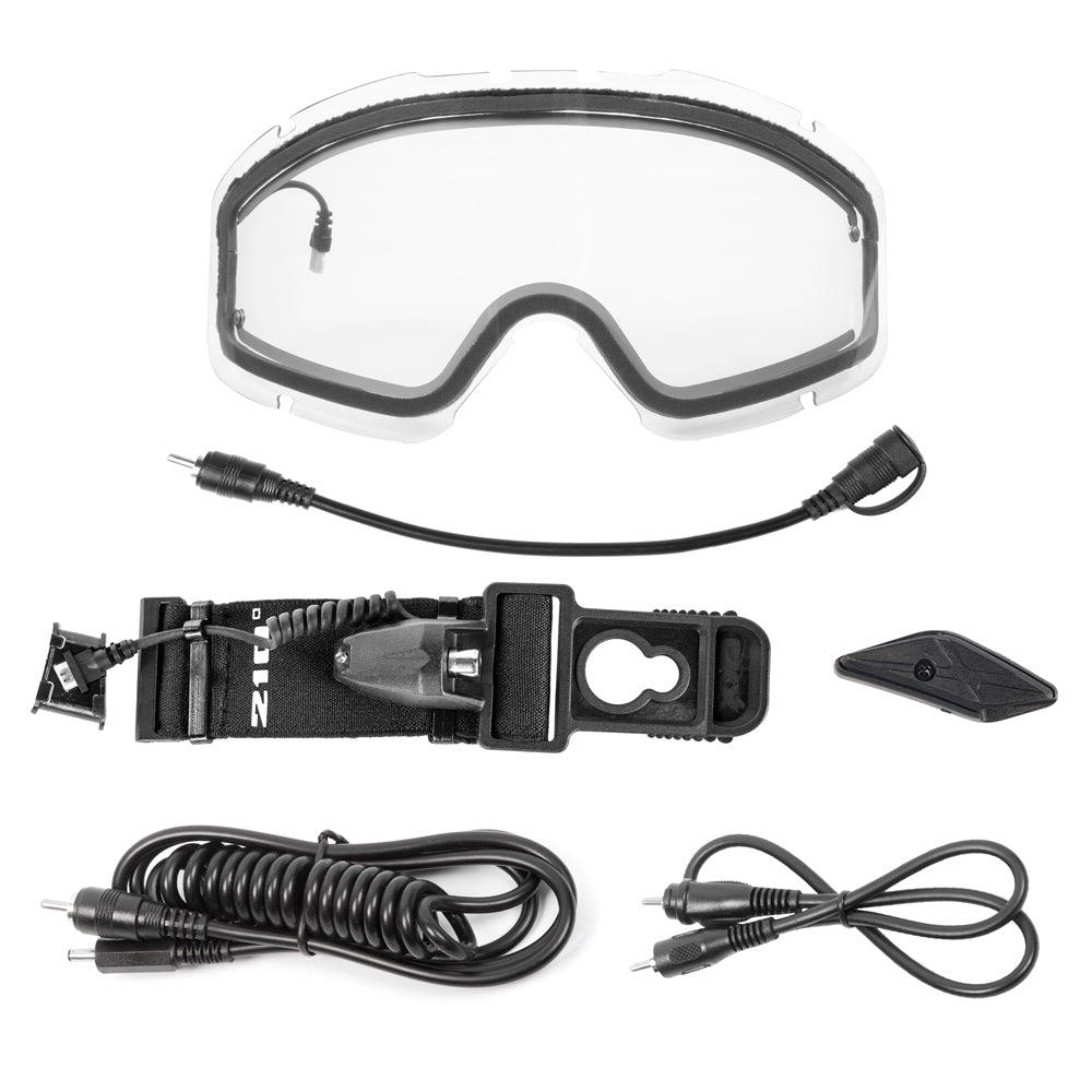 heated goggles snowmobile CKX Titan Electric 210° Tactical Goggle Lens Upgrade Kit