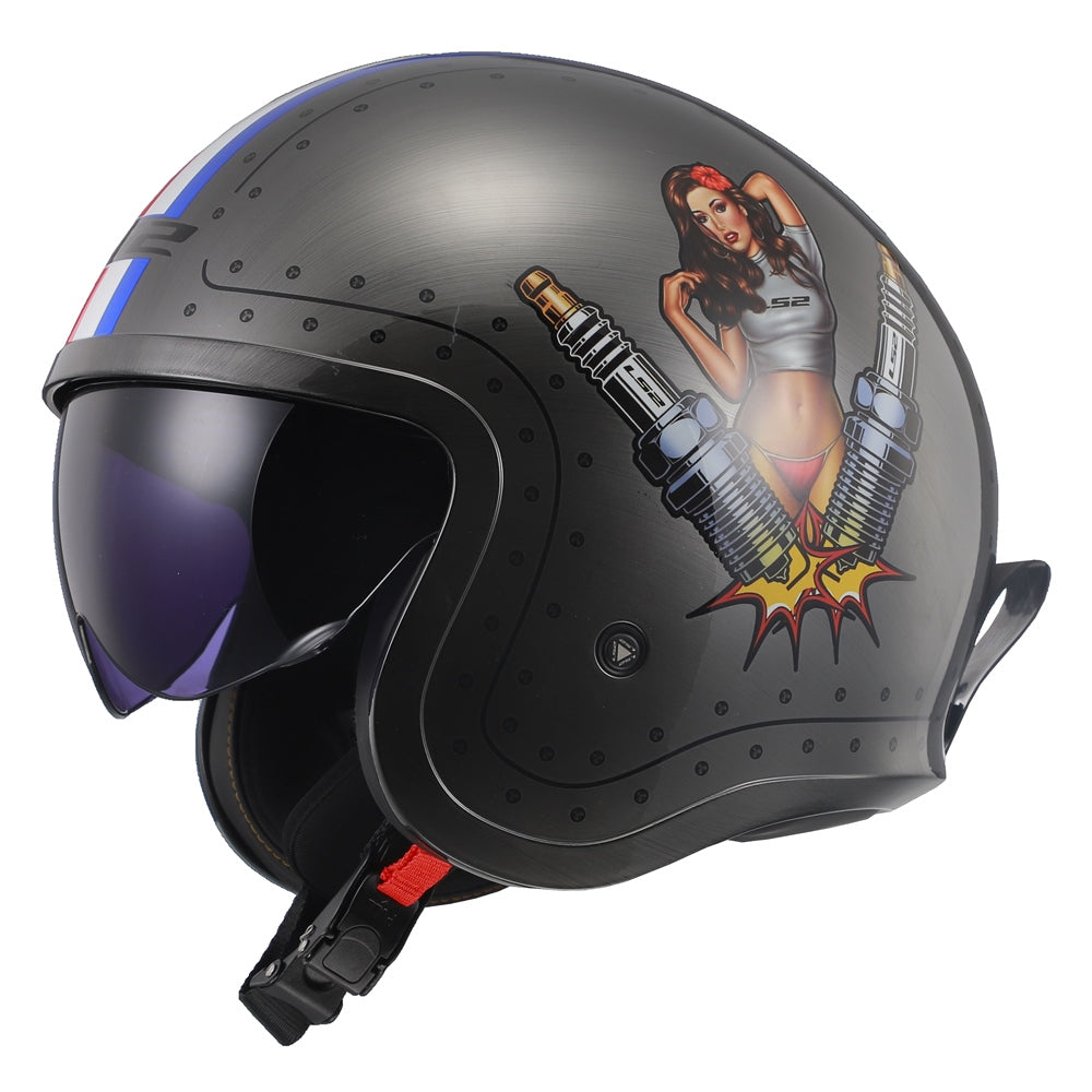 LS2 Spitfire Open Face Helmet