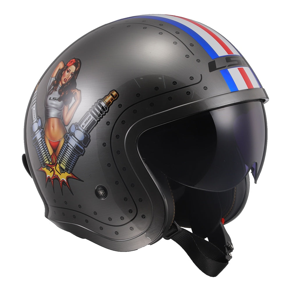 LS2 Spitfire Open Face Helmet