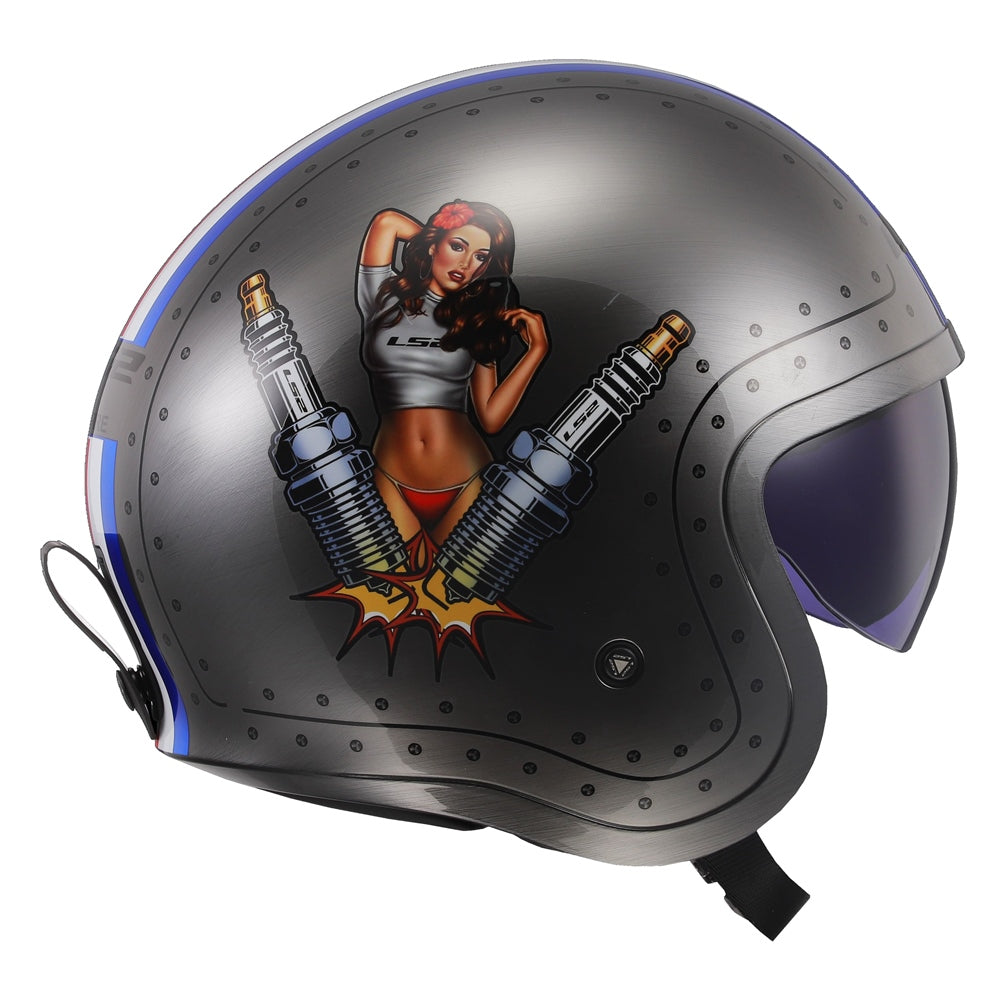 LS2 Spitfire Open Face Helmet