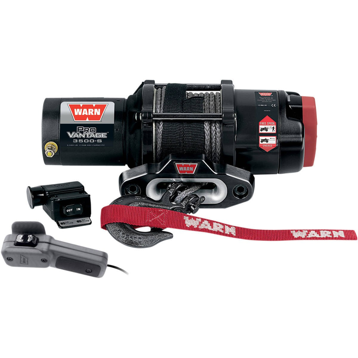 Warn Provantage 3500-lb Winch with Synthetic Rope - PeakBoys