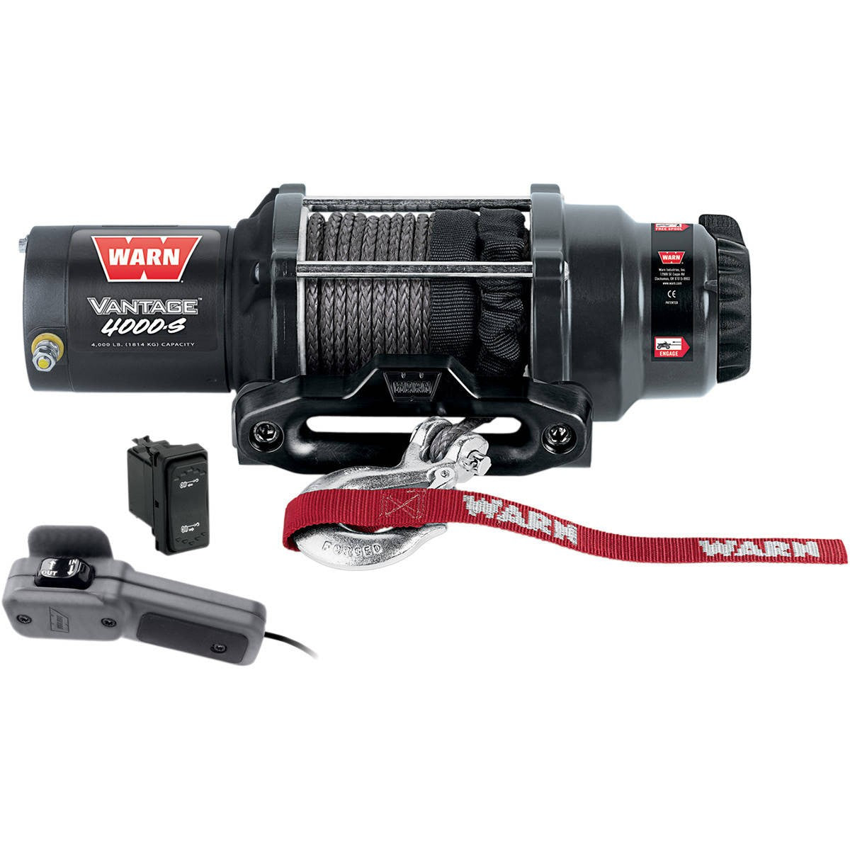 Warn Vantage 4000-lb Winch with Synthetic Rope - PeakBoys