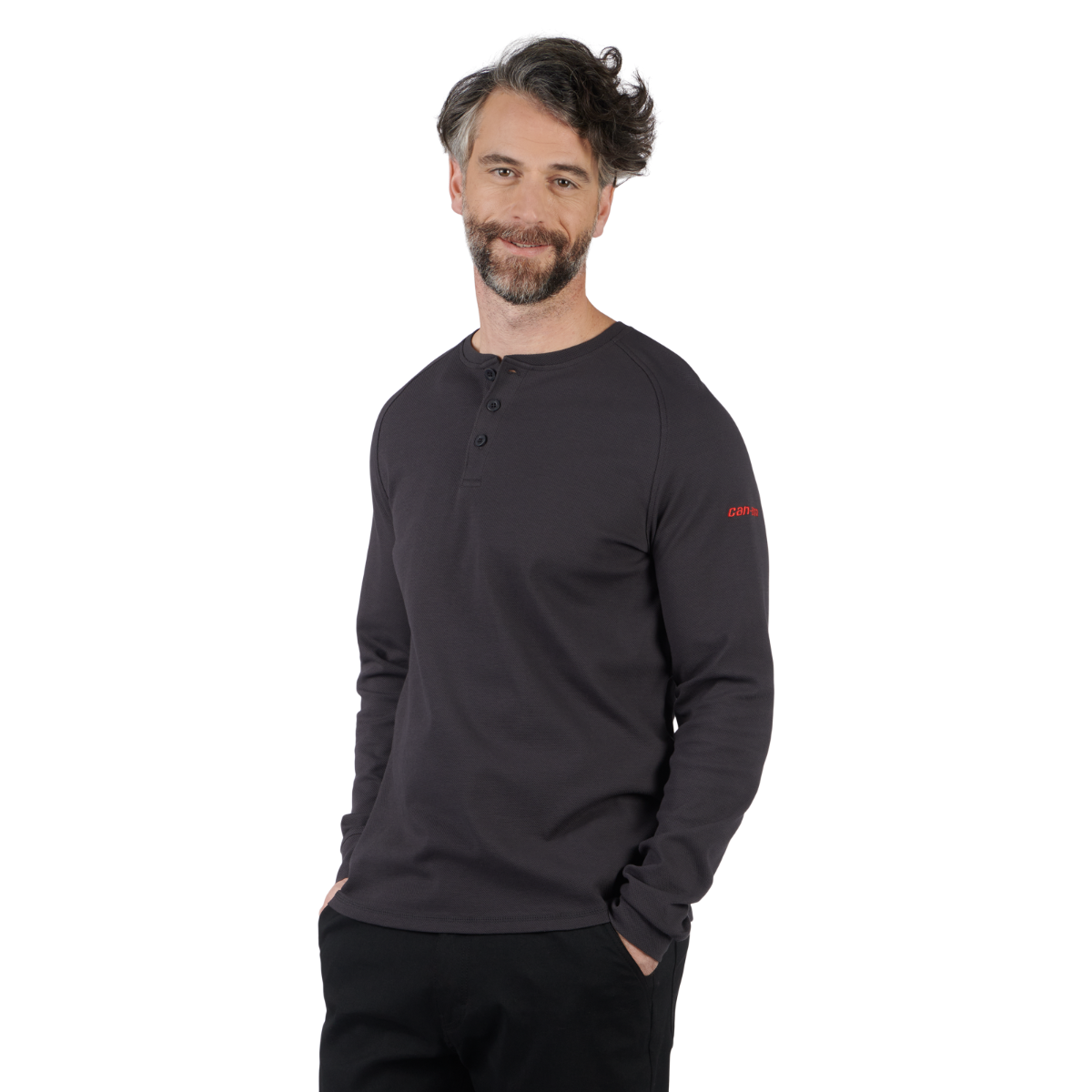 Can-Am Long Sleeve Textured Knit