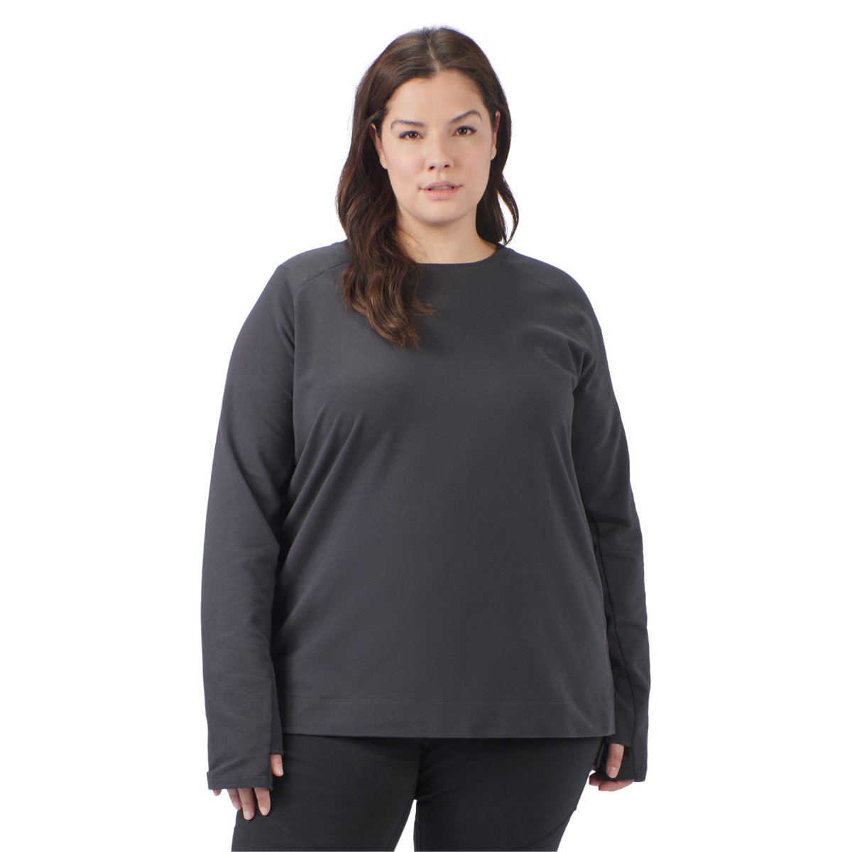 Can-Am Sweat-shirt léger à col ras du cou pour femme Taille Plus