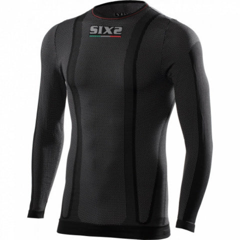 SIX2 Carbon Underwear TS2W Long-Sleeve Round-Neck Thermo Jersey