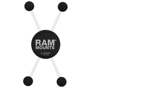 Ram Mount X-Grip Large Phone Mount with Low-Profile Tough-Claw
